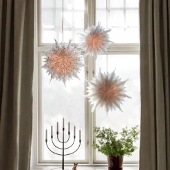 Adventsstjärna Noelle 90cm Vit/röd