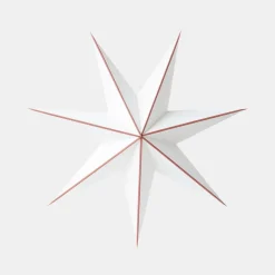 Adventsstjärna Noelle 60cm Vit/röd