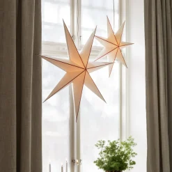 Adventsstjärna Noelle 60cm Vit/röd