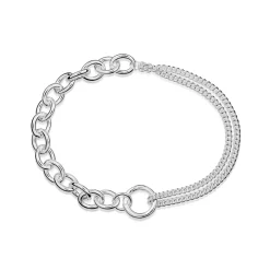 Armband Contrast silver