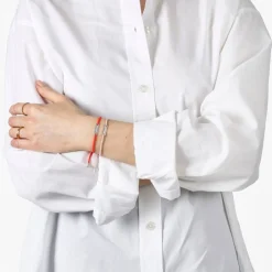 ARMBAND GIVE HOPE tråd/silver Powder Blue