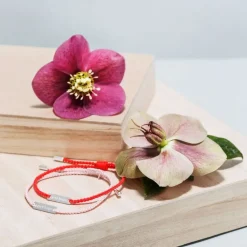 ARMBAND GIVE HOPE tråd/silver Silver Metallic