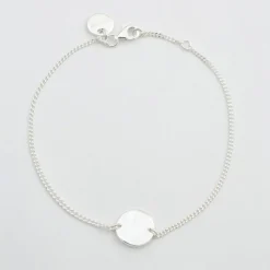 Armband Minimalistica Hammered Silver