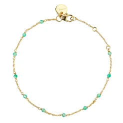 Armband Santa Monica Grön Guld