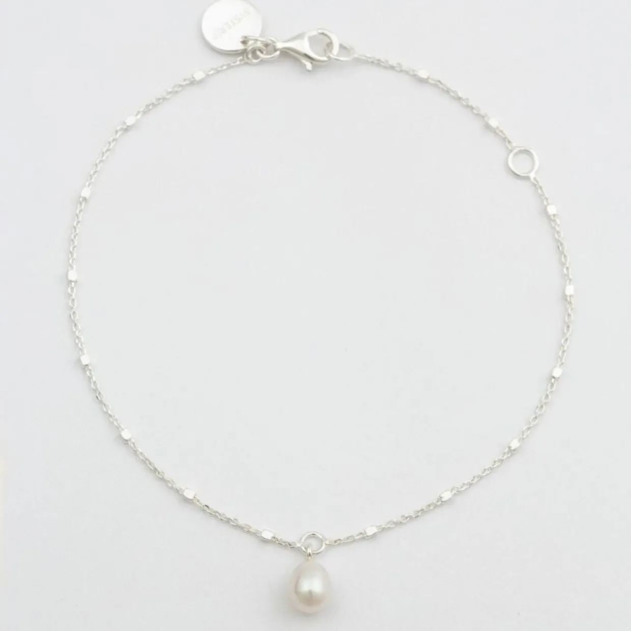 Armband Treasure Single Pearl Silver