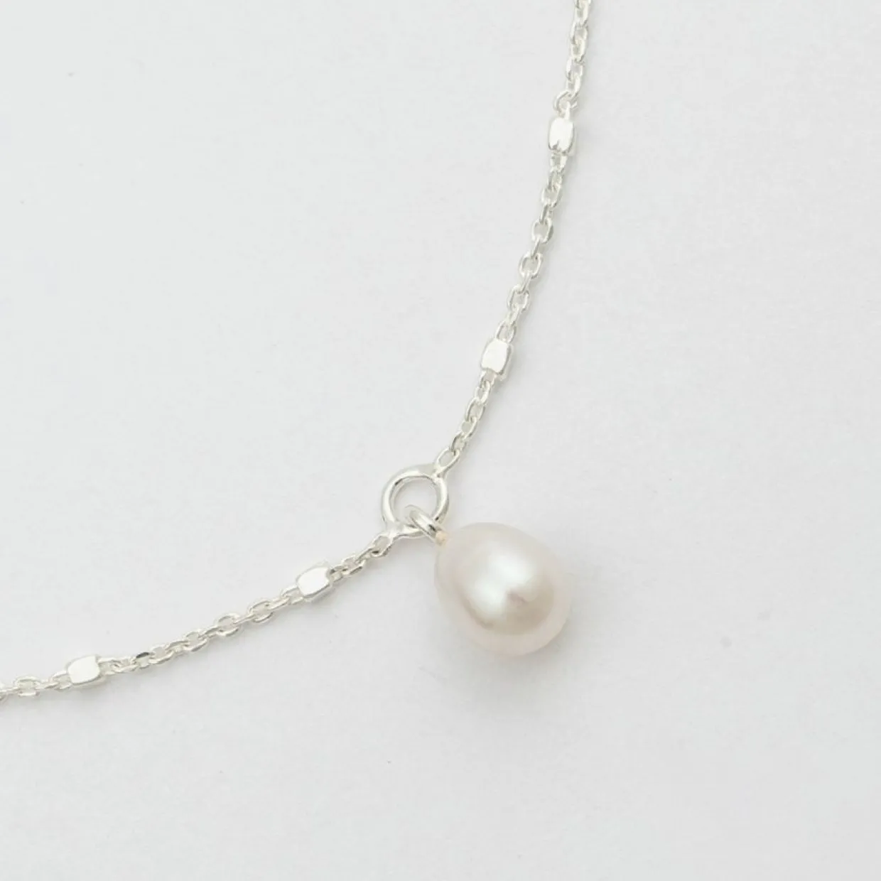 Armband Treasure Single Pearl Silver