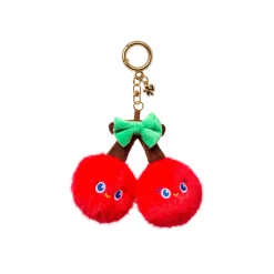 BAG CHARM Fluffy cherry