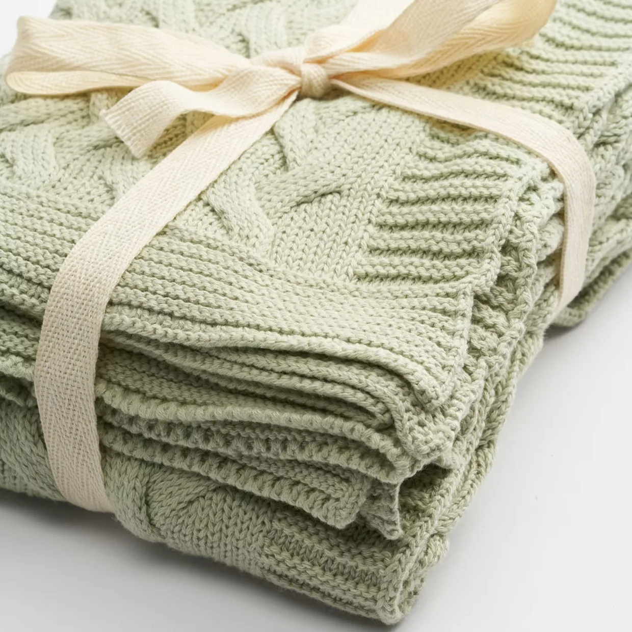 Barnpläd Sigrid 75x100 Ljusgrön