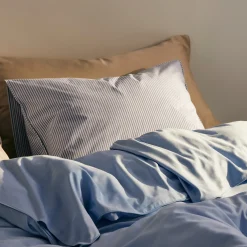 Bäddset Vide Percale 150x210cm Blå/Vit