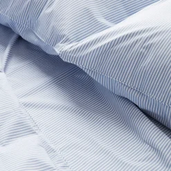 Bäddset Vide Percale 150x210cm Blå/Vit