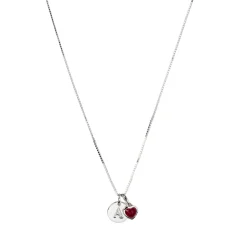 Berlock beloved heart Silver Rosa