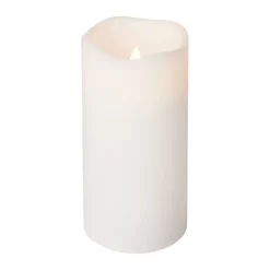 Blockljus LED 7,5x15 cm vit