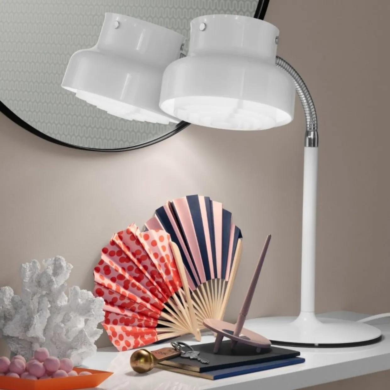 Bordslampa Bumling Mini 19cm Vit