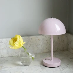 Bordslampa Laddningsbar Lova Ljusrosa