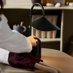 Bordslampa Uppladdingsbar Arum Svart