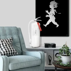 Brandsläckare 6 kg vit/vit solstickan