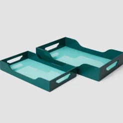 Bricka Lack - Swell, Turkos/Grön L