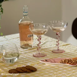 Champagnecoupe Spiral 2 st Rosa