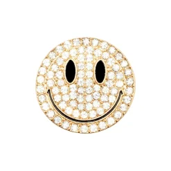 DRMZ Rhinestone Emoji Gold