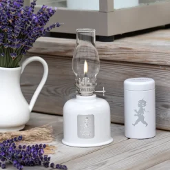 Fotogenlampa Vit/Silver