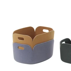 Förvaringsbox Restore Filt Blågrå