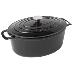 Gjutjärnsgryta Granberg oval 6L Svart