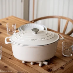 Gjutjärnsgryta Granberg oval 6L Cream