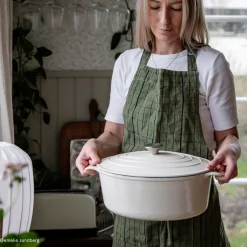 Gjutjärnsgryta Granberg oval 6L Cream