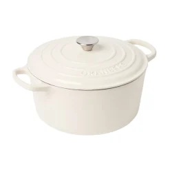 Gjutjärnsgryta Granberg rund 6,3L Creme