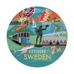 Glasunderlägg Göteborg 6-pack