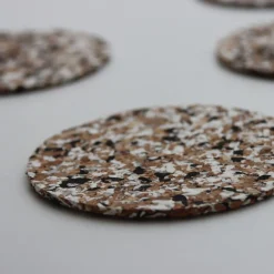 Glasunderlägg Kork & EVA Mix 6-P Svart