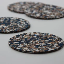 Glasunderlägg Kork & EVA Mix 6-P Blå