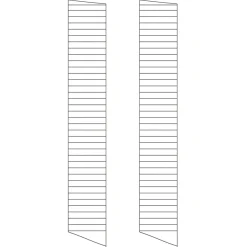 Golvgavel 200x30 2-p Mörkgrå