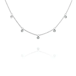 Halsband Knappkorall "multidrop" 40-45cm