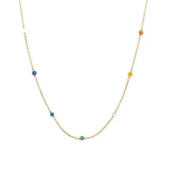 Halsband Santa Monica 42cm Multi Guld