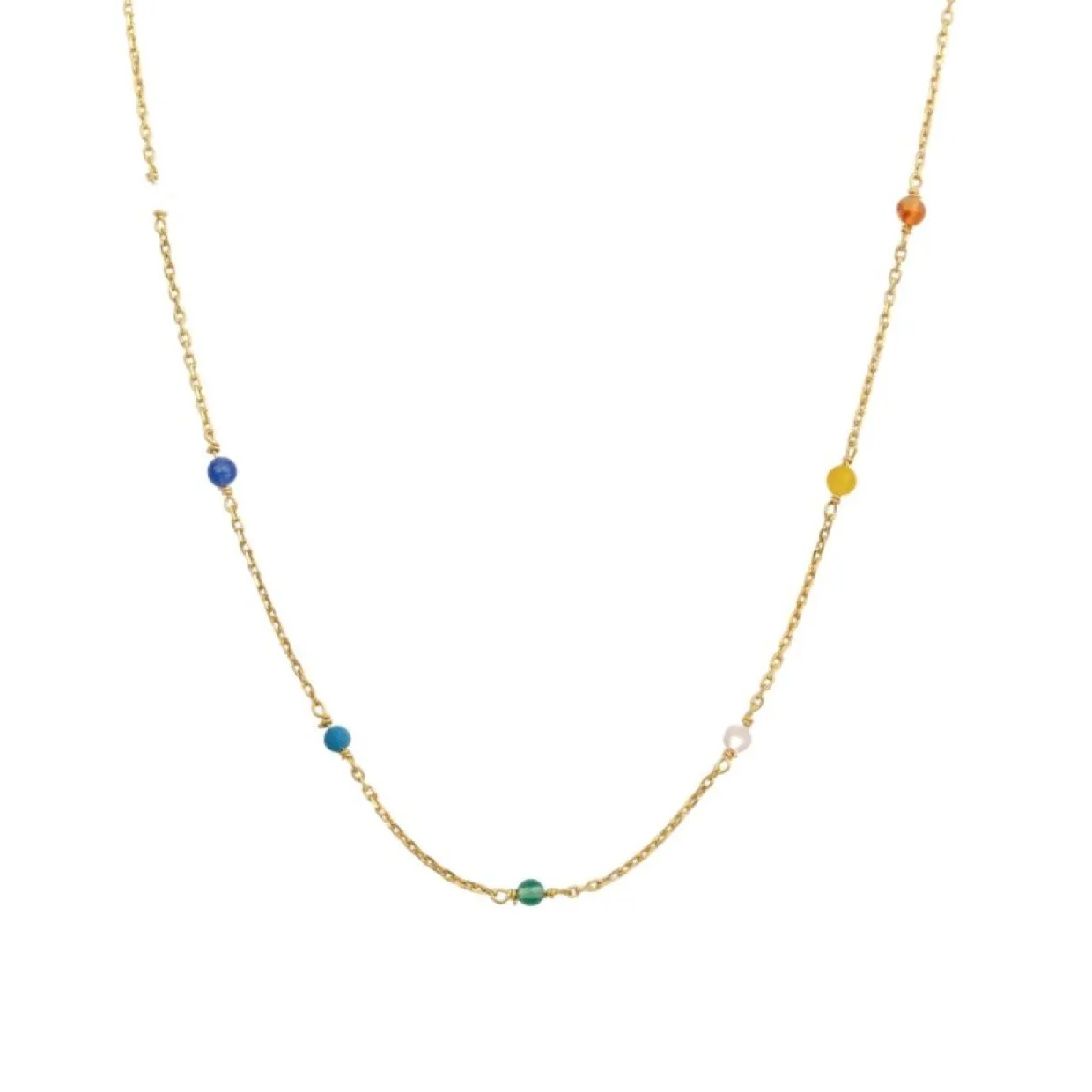 Halsband Santa Monica 42cm Multi Guld