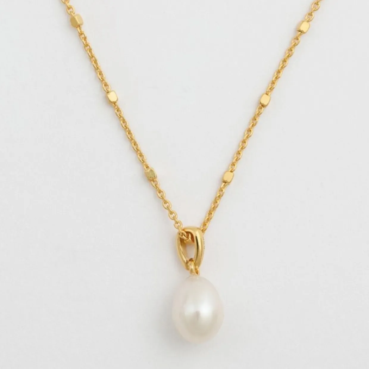 Halsband Treasure Single Pearl Guld