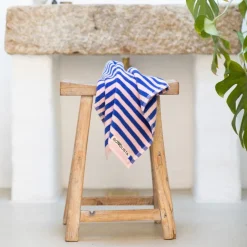 Handduk Naram 50 X 80cm blå/rosa