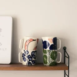 Kaffekopp 25 ml banan rosa