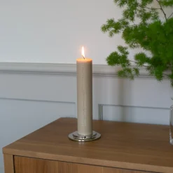 Kalenderljus Debossed Beige