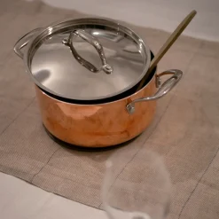 Kastrull med lock Primo 3L Koppar