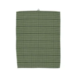 Kökshandduk Rutan 50x70 cm Skogsgrön