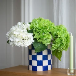 Kruka DT Schackruta Blå