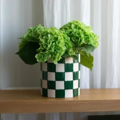 Kruka DT Schackruta Grön