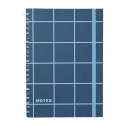 Linjerad anteckningsbok KIT Check A4 Blå/ljusblå