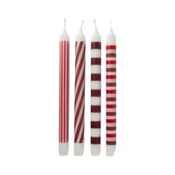 Ljus Randig 4-pack Röd