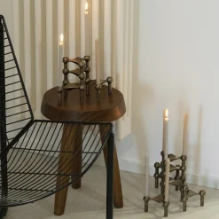 Ljus Stoff Nagel  H23 12-pack Beige