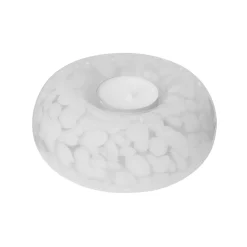 Ljuslykta Benji prickig vit