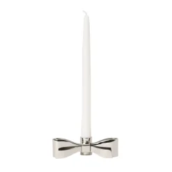 Ljusstake Bow låg Silver