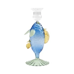Ljusstake Fish  Blå